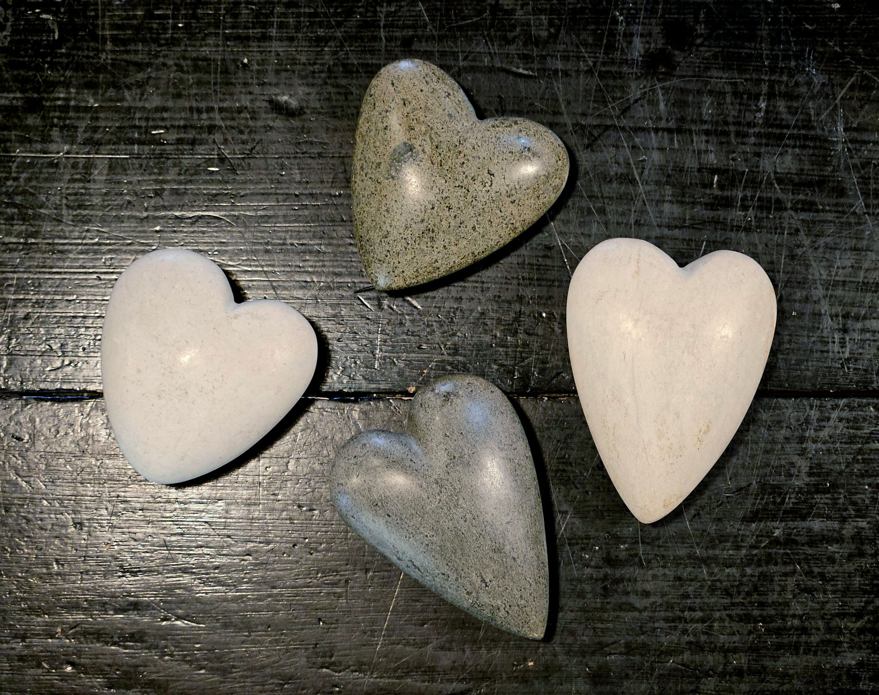 Hand-carved Heart Palmstones
