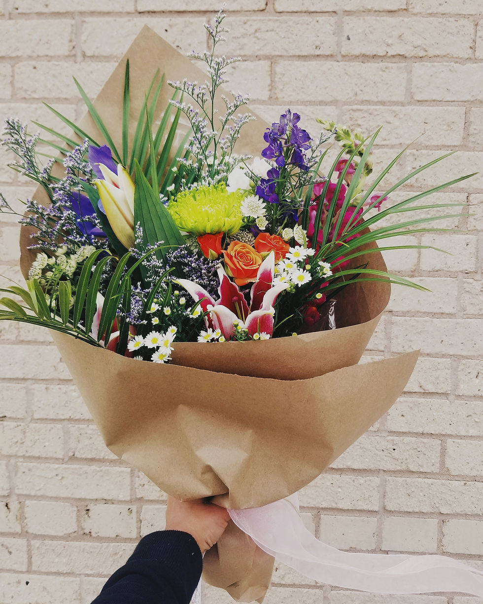 Thumbnail: Custom Seasonal Wrapped Bouquet