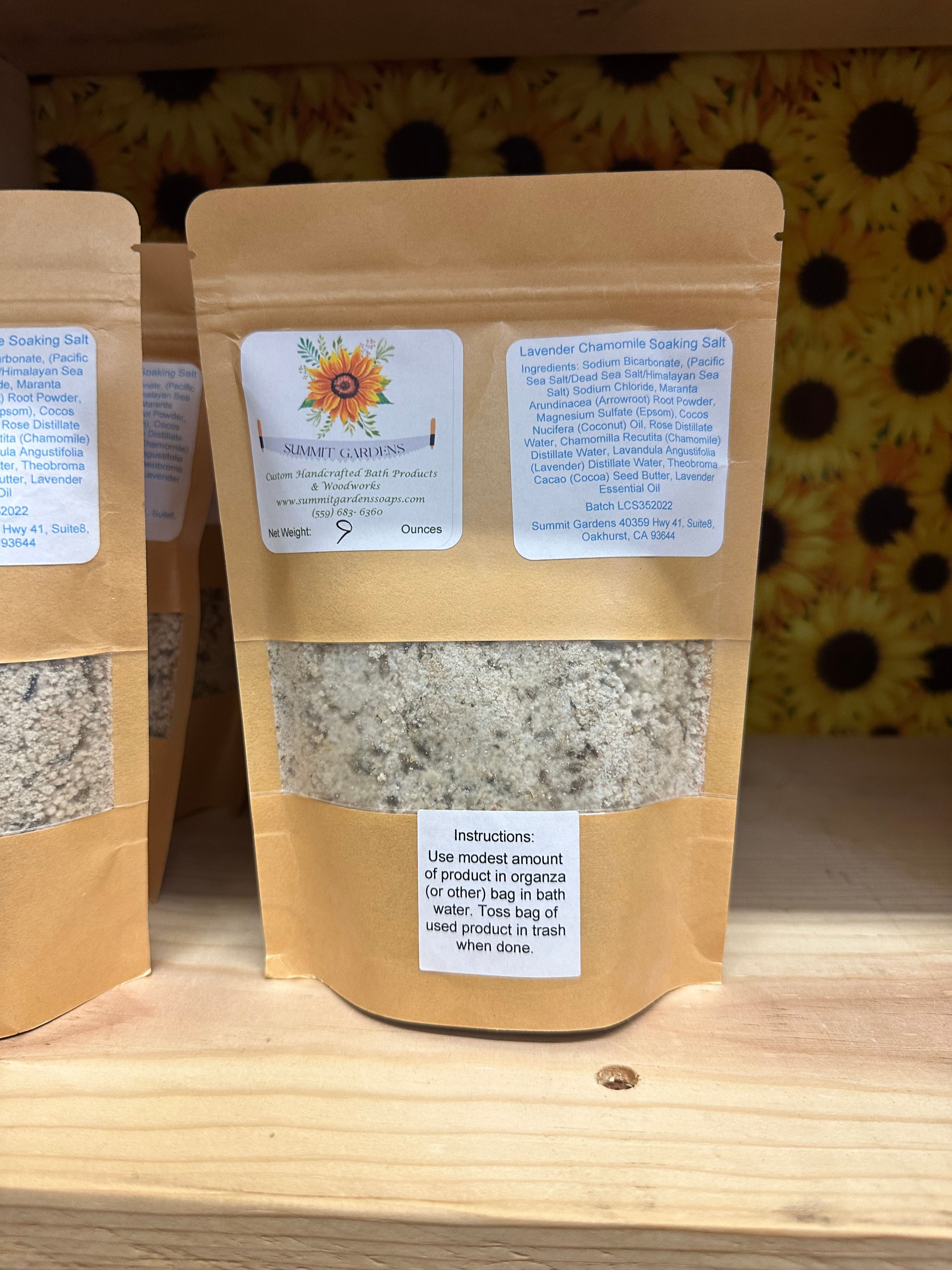 Lavender Chamomile Soaking Salt