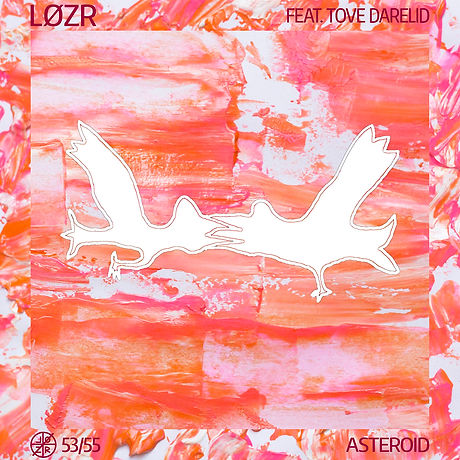 Single cover for LØZR's single ”Asteroid"