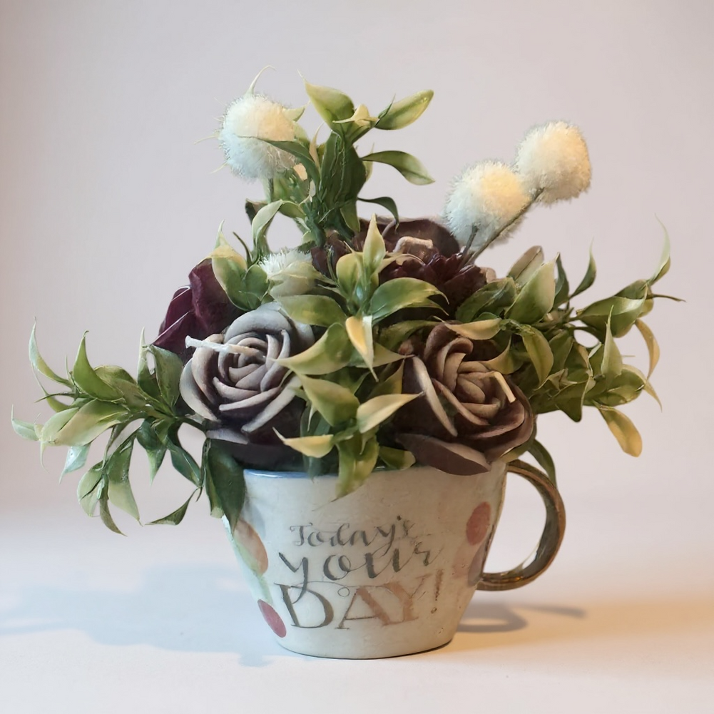 Candles Flower Mug