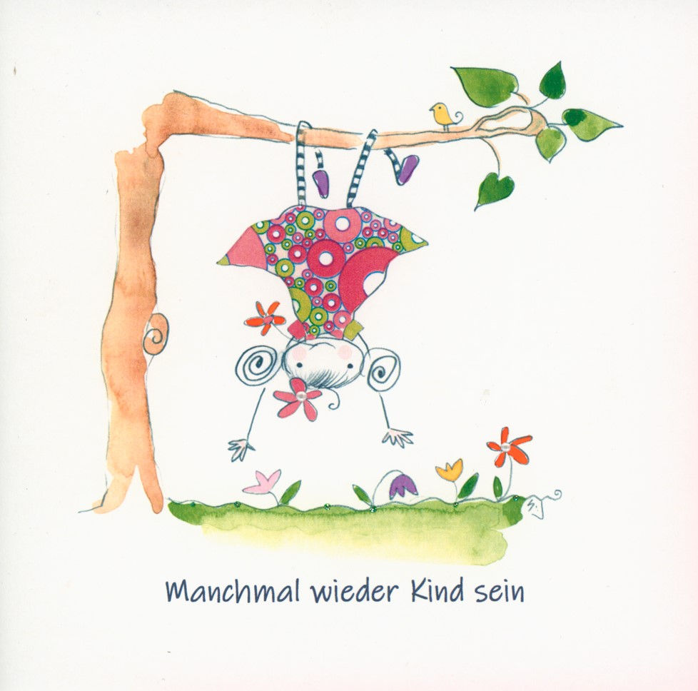 Faltkarte "Manchmal wieder Kind sein" - Babette Line