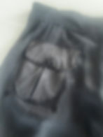 Thumbnail: Black Satin 3/4 Length Cargo Bloomer Shorts