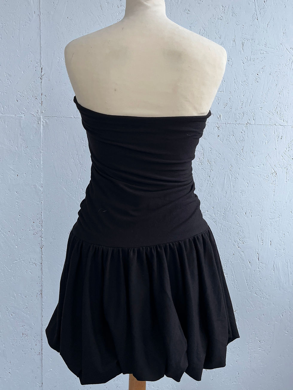 Thumbnail: Black Jersey Bubble Dress