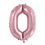 Thumbnail: Light Pink Number Foil Balloons 0-9 (34"/86cm)