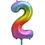 Thumbnail: Rainbow Foil Number Balloons 0-9 (34"/86cm)