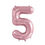 Thumbnail: Light Pink Number Foil Balloons 0-9 (34"/86cm)