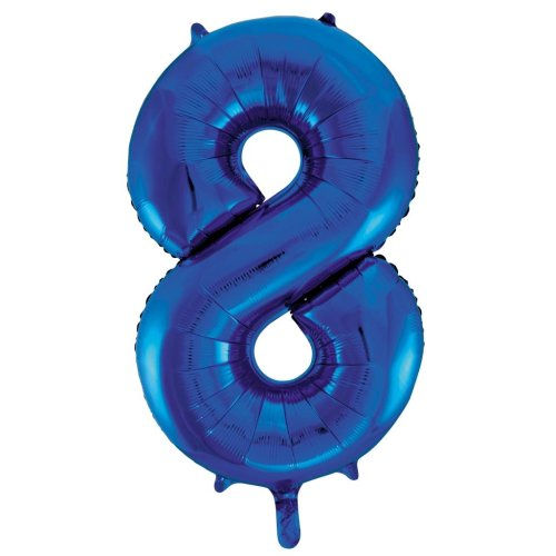Thumbnail: Royal Blue Number Foil Balloons 0-9 (34"/86cm)