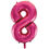 Thumbnail: Magenta Number Foil Balloons 0-9 (34"/86cm)