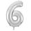 Thumbnail: Silver Number Foil Balloons 0-9 (34"/86cm)