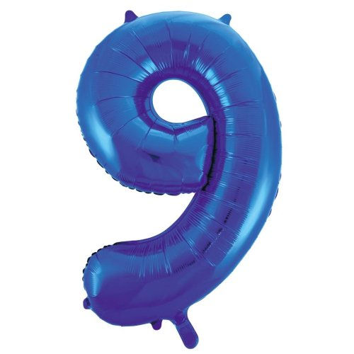 Thumbnail: Royal Blue Number Foil Balloons 0-9 (34"/86cm)