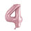 Thumbnail: Light Pink Number Foil Balloons 0-9 (34"/86cm)