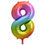 Thumbnail: Rainbow Foil Number Balloons 0-9 (34"/86cm)