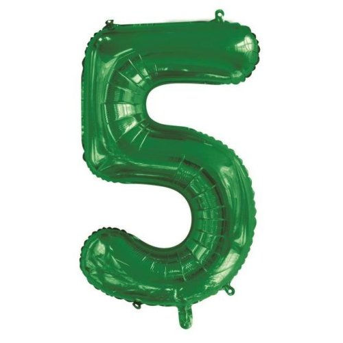 Thumbnail: Green Foil Number Balloons 0-9 (34"/86cm)