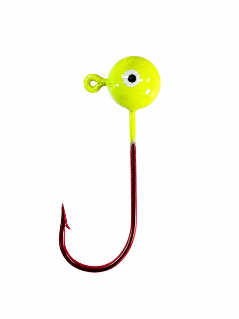 Thumbnail: Red Long Shank Shiner Jig 2pk
