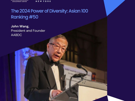 Celebrating John Wang's Recognition in The 2024 Power of Diversity: Asian 100