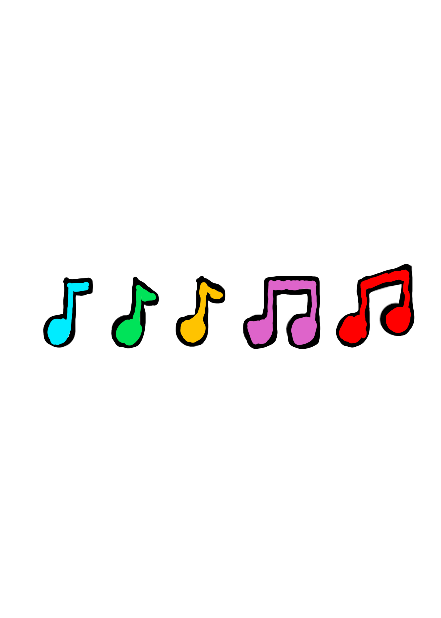 music note stickers