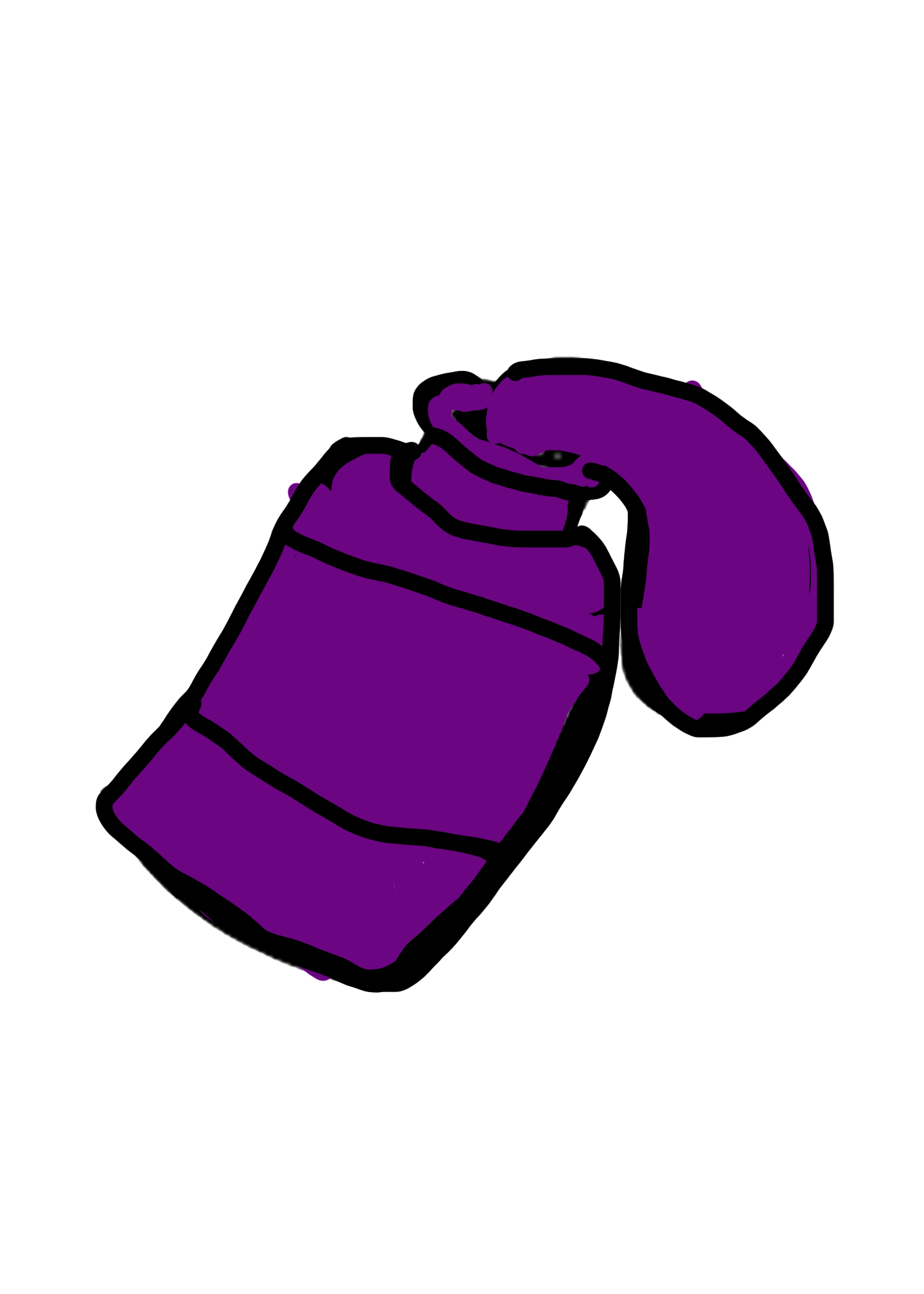 paint tube sticker #11 dark purple