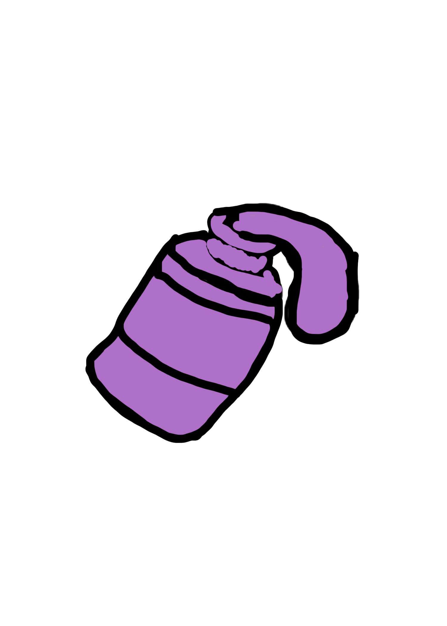 paint tube sticker #10 purple