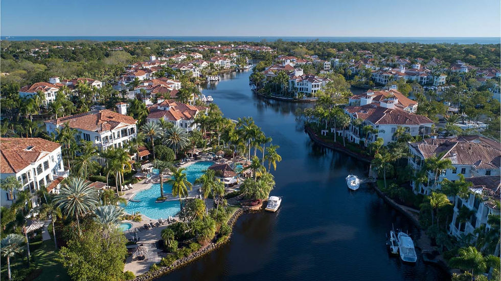A beautiful FL neighborhood on a channel
