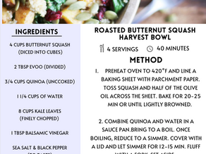 ROASTED BUTTERNUT SQUASH HARVEST BOWL