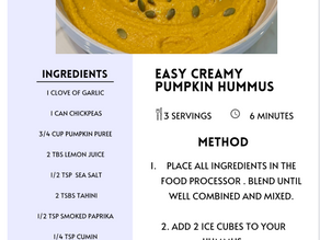 Easy creamy pumpkin hummus