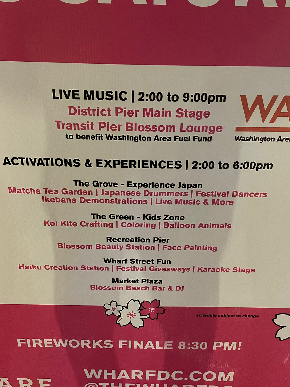 The Wharf Festival Activities - Image by Author