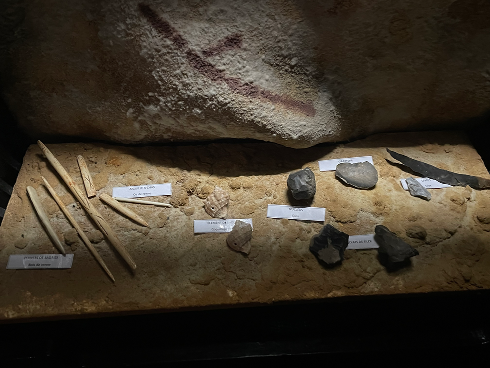 Tools use by the people of the time.