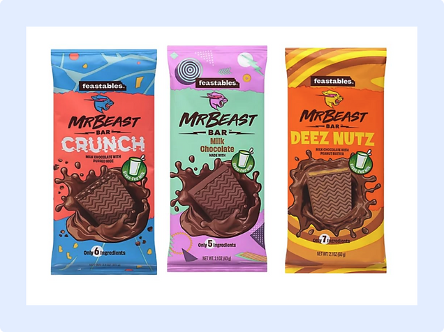 Mr Beast Chocolate Bars: