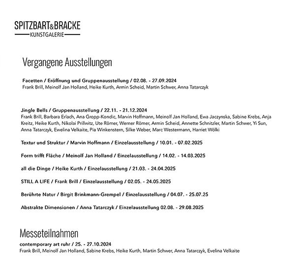 Ausstellungen Galerie Essen Frank Brill