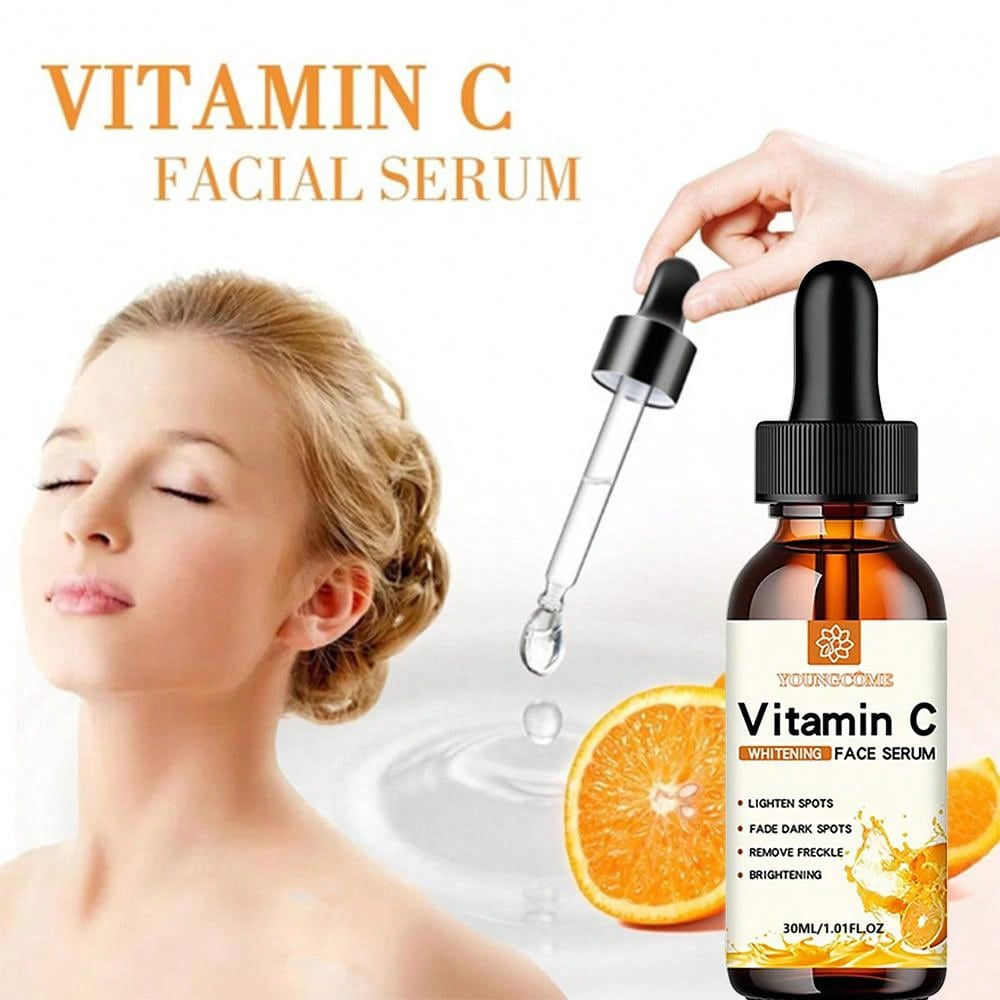💧 Vitamina C Essência Facial com Ácido Hialurônico – 300ml Uma Pele Iluminada!