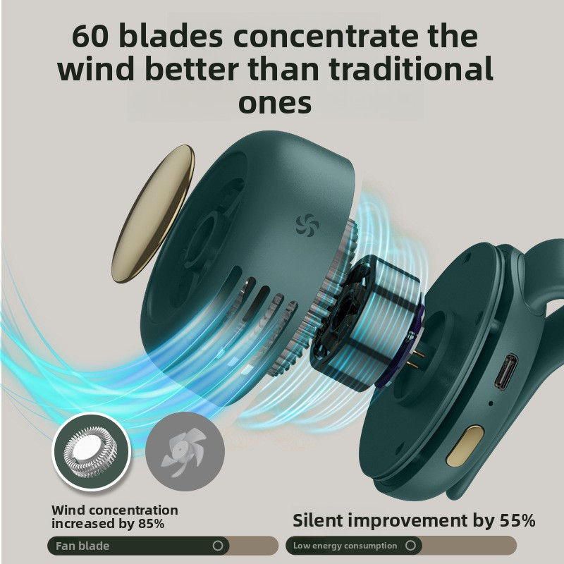 Miniatura: Ventilador Sem Lâminas Whirlwind Portátil  Conforto e Frescor em Qualquer Lugar