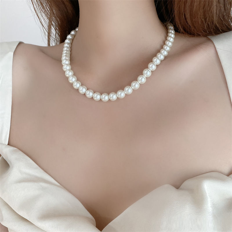 Miniatura: Colar Gargantilha Pérola Branca Clássica e Elegante  Sofisticação e charme!
