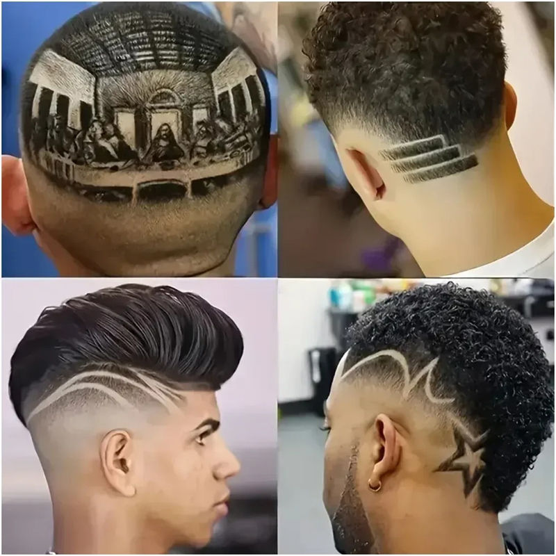 Miniatura: Aparador de Cabelo Profissional Recarregável em Metal Praticidade, potência.