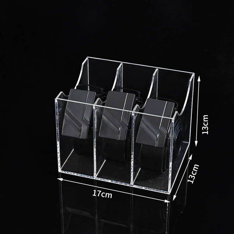 Miniatura: Organizador de cintos em acrílico transparente Até 7 compartimento