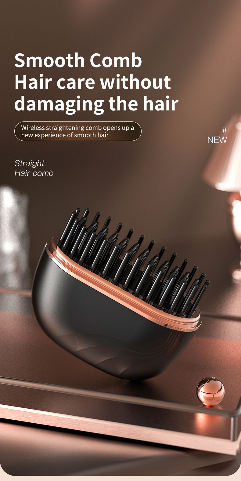 Miniatura: Mini Alisador de Cabelo Portátil Sem Fio Praticidade e Beleza em Qualquer Lugar!