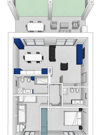 Plan, Rooms
