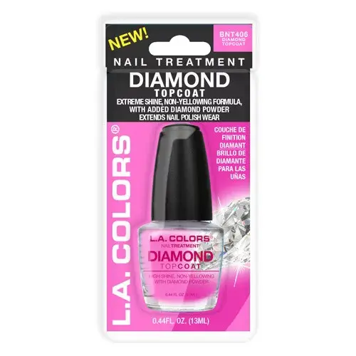 LA Colors Nail Treatment Diamond Top Coat, 0.44 Oz