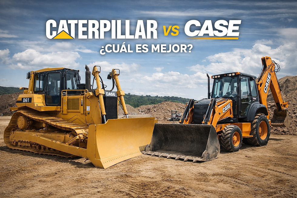Caterpillar vs CASE Construction Equipment: ¿Cuál es mejor opción en maquinaria pesada en México?