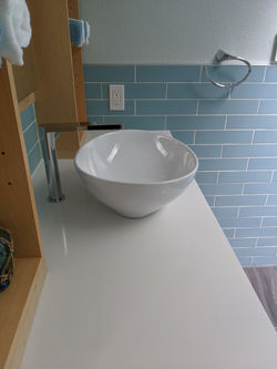 Bowel Sink and Single Handle Faucet