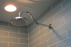 Shower rainhead in chrome