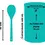 Miniatura: Pote De Vidro Redondo Tampa Bambu Hermético Com Colher 450ml