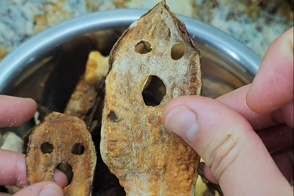👻 Chips de Batata-Doce Fantasma na airfryer