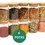 Miniatura: Kit 6 Potes De Vidro Tampa Bambu Herméticos Redondos 200ml