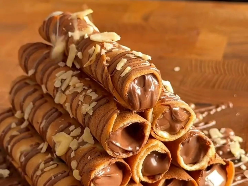 rolinhos turcos crocantes, sobremesa turca fácil, çıtır rulo kat receita