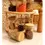 Miniatura: Kit 6 Potes De Vidro Tampa Bambu Herméticos Redondos 200ml
