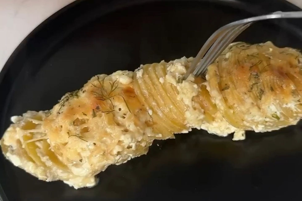 gratinado de batata cremoso, gratinado fácil, batata gratinada simples