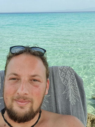 Florian Kaiser am Strand