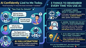 AI Confidently Lied to Me Today.