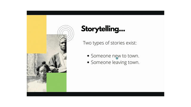 Storytelling entrance